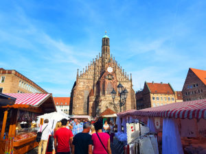 Nuremberg, Germany, Hauptmarkt marketplace